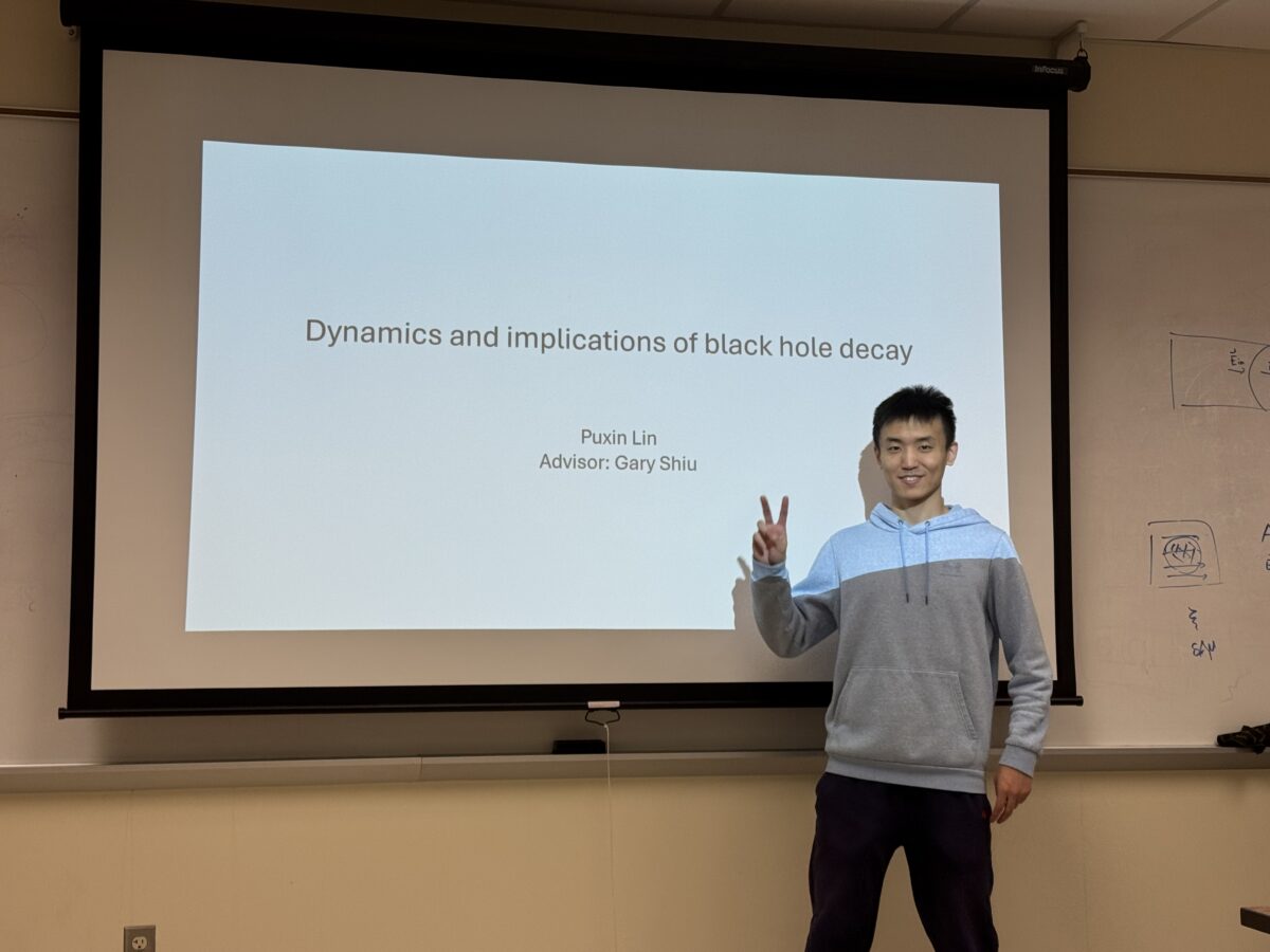 Congratulations to Puxin Lin for successfully passing the Prelim (PhD candidacy) Exam